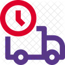 Delivery Time Truck Time Delivery Truck Icon