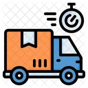 Time Tracking Time Tracker Truck Icon
