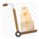 Delivery Trolley Cart Box Trolley Icon