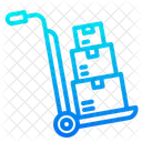 Delivery Trolley Cart Box Trolley Icon