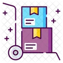 Delivery Trolley Delivery Cart Cargo Trolley Icon