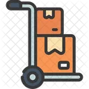 Delivery Trolley Parcel Trolley Icon