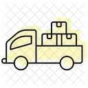 Delivery Truck Color Shadow Thinline Icon Icon