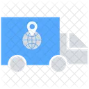 Delivery Truck World Wide Delivery Shipping Truck Icon