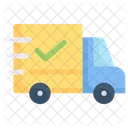 Online Shopping Delivery Truck Shipping Icon