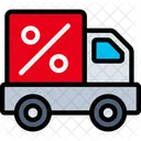 Discounted Delivery Truck Logistics Icon