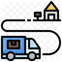 Delivery Logistic Mover Truck Icon