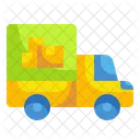 Delivery Truck Boxcar Packages Icon