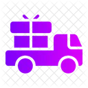 Boxing Day Shipping And Delivery Pickup Truck Icon