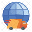 Delivery Truck Delivery Global Icon