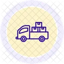 Delivery Truck Line Icon Icon