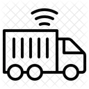 Transport Truck Vehicle Smart Delivery Iot Shipping Internet Things Icon