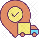 Mtransport Truck Location Delivery Truck Location Shipping Truck Location Icon