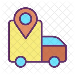 Delivery Truck Location  Icon