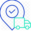 Delivery Truck Location Shipping Truck Location Truck Location Icon