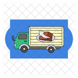 Delivery truck sticker  Icon