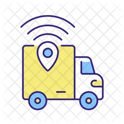 Delivery truck tracking  Icon