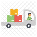 Delivery Van Shipping Truck Courier Delivery Icon