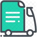 Document Delivery Truck Icon