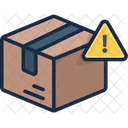 배달 상자 경고 아이콘
