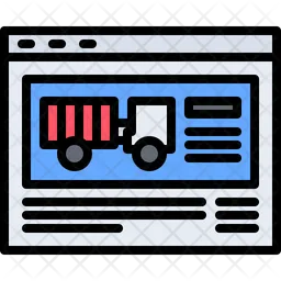 Delivery Website Browser  Icon