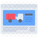 Delivery Website Browser Shipping Website Browser Delivery Website Icon