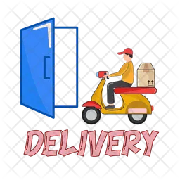 Delivery with door  Icon