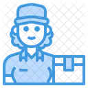 Delivery Woman Avatar Occupation Icon