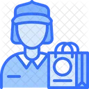 Delivery Woman Courier Woman Delivery Girl Icon