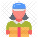 Delivery woman  Icon