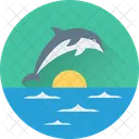 Delphin Fisch Saugetier Symbol