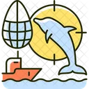 Delphin-Treibjagd  Symbol