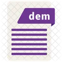 Dem File Extension Icon