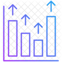 Grafico Aumento Gestion Icono