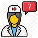 Demande à un médecin  Icône