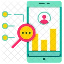 Demografisches Tracking Analyse Zielgruppe Symbol