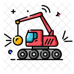 Demolition Crane  Icon