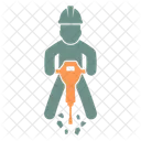 Demolition Hammer Build Construction Icon