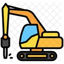 Construction Demolition Hammer Icon