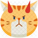 Demon Emoticon Cat Icon