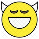 Demon Emoji Emoticon Smiley Icon