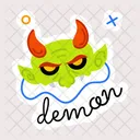 Demon Mask Demon Face Demon Horns Icon
