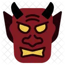 Demon Mask Japanese Noh Theater Floklore Icon