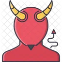 Demonio Diablo Cuerno Icono