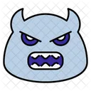Monstro Desenho Animado Emoji Ícone