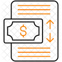 Demonstrativo de fluxo de caixa  Ícone