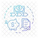 Demonstrativo de fluxo de caixa  Ícone