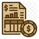 Demonstração financeira  Icon