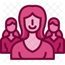 Demonstration Crowd Women Day Icon