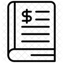 Icone De Linha De Demonstracao Financeira Ícone